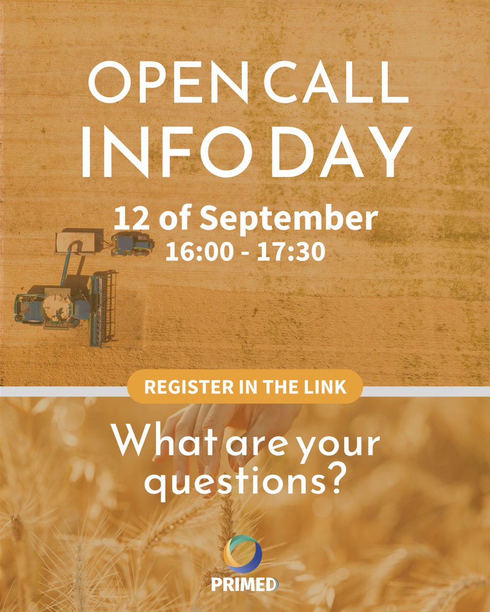 PRIMED Project is hosting an Info Day to guide you through our open call for bio-based innovation projects. 
The webinar is on 12th September 15:00 Irish Time.

This webinar is your chance to get all the information you need.
Register here: lnkd.in/ghR8gizb