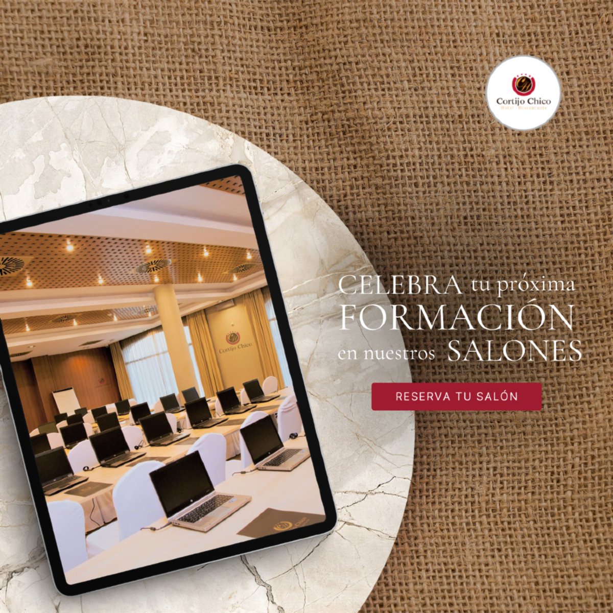 HCortijoChico's tweet photo. Impulsa el éxito de tus reuniones y formaciones en los elegantes salones de Hotel Cortijo Chico. 💼
🌟 Reserva tu espacio y haz que tus ideas brillen. 🏨✨
🌐 https://t.co/l8IeUl17m4
📩 info@hotelcortijochico.com
☎️ 656 95 55 51 - 952 41 02 03 https://t.co/9g6ASgN7Z5
