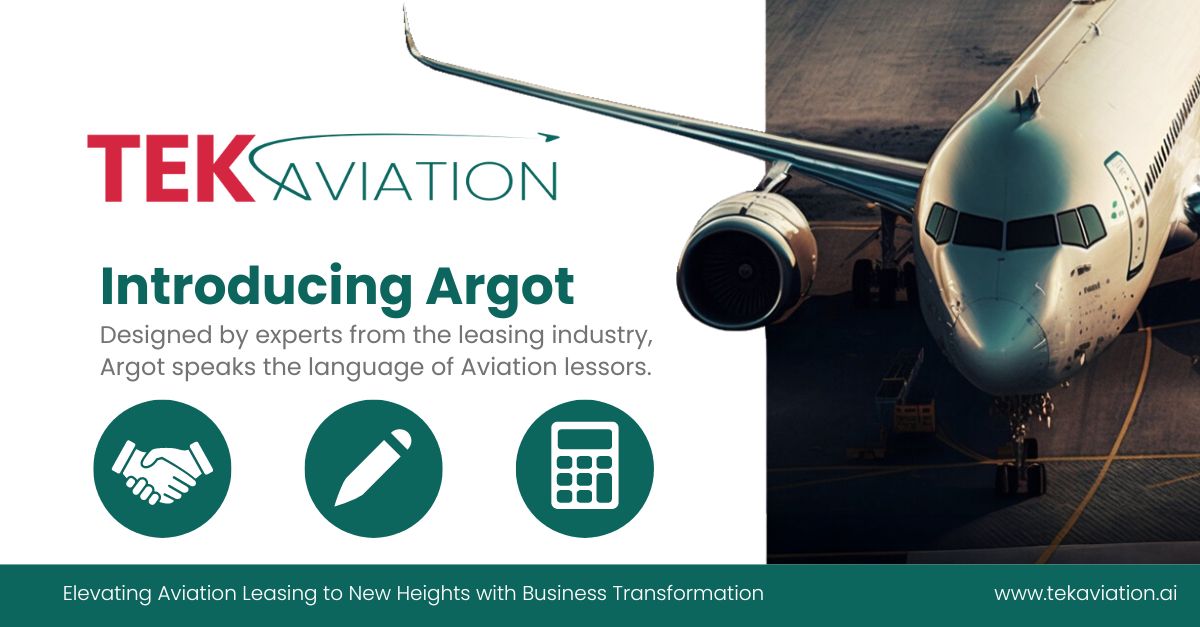 tekenable's tweet photo. Transform your Aviation Leasing Operations with #TEKaviation’s Argot!

Introducing TEKaviation’s Argot solution, designed by experts from the leasing industry that enables us to speak the language or “Argot” of lessors.
#businesstransformation #aviation #aviationleasing https://t.co/J0GAAk4u8K