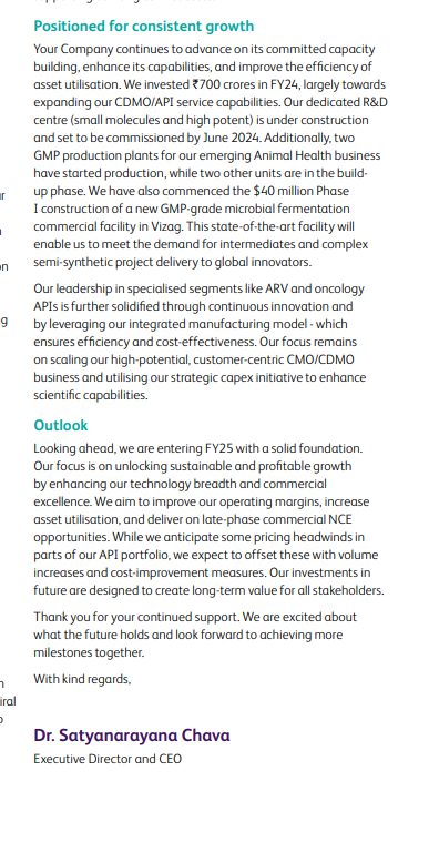 EquityValueIn's tweet image. Laurus labs annual report is a must read for people who want to learn more about the iceberg CDMO business under development at Laurus, the scale and business they might be able to pull of over a 10 year period might surprise most on the upside , the CDMO Era is about to begin?!