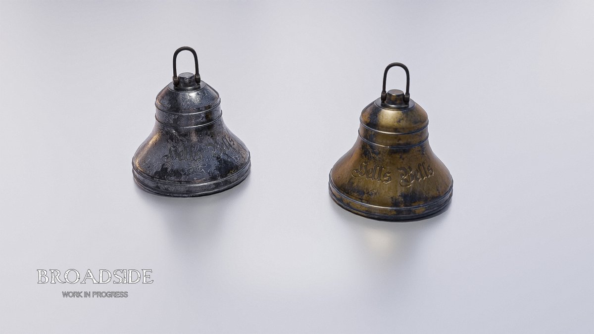 BroadsideDev's tweet image. "The bell is a critical component of gameplay in Broadside.
The only way to successfully thwart it is to defend with your sword and repeatedly interact with it until it leaves you alone."
- Unknown Broadside Dev - September 2024.