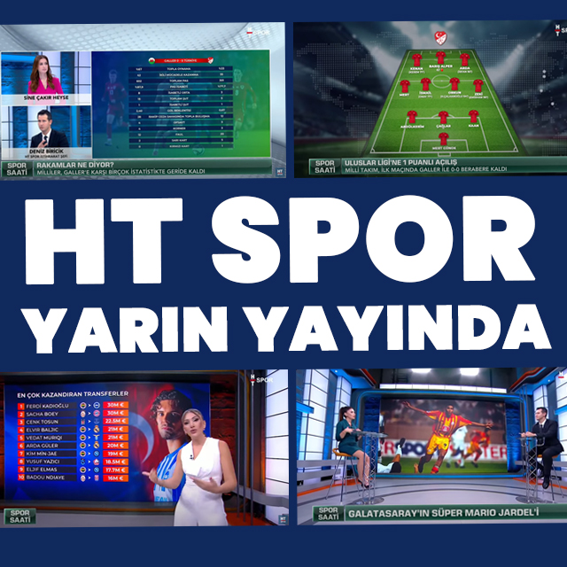 Türkiye "HT SPOR" ile 10 Eylül'de buluşuyor, spor camiasına yepyeni bir soluk geliyor! Ciner Medya Grubu'nun yeni kanalı "HT SPOR" yarın yayın hayatına başlıyor

➡️ haberturk.com/ciner-medya-gr…