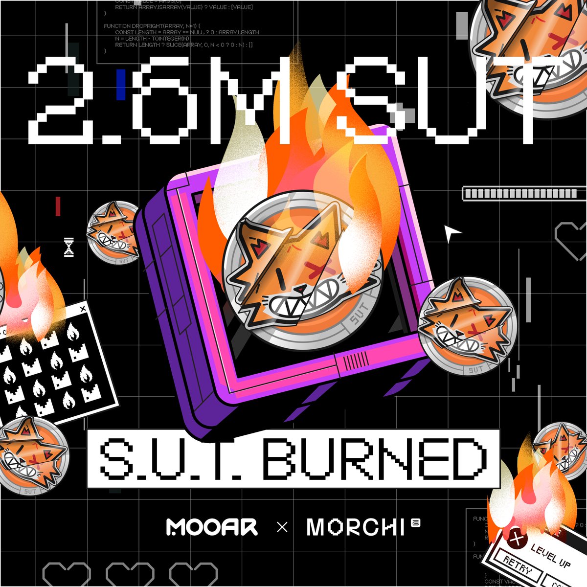 mooarofficial's tweet image. 🔥 $SUT Burn Alert! 🔥

We just burned 2.6 MILLION $SUT! 💥 That’s 4% of the total supply! Every time you level up your MORCHI on MOOAR, you're shrinking the $SUT supply, making what's left even more hilariously useless! 💸

Keep leveling up, and watch the burn grow - because who