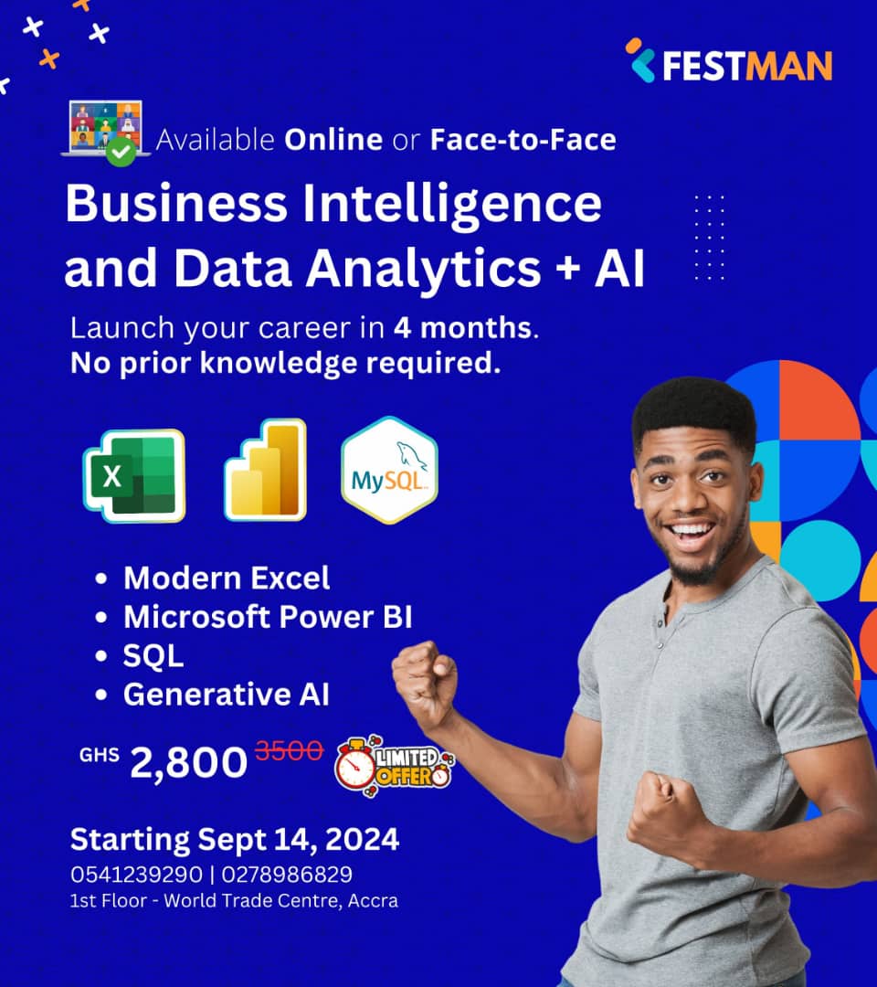 LAST 10 SEATS! 48 HOURS to Secure Your Spot at 20% Off! 

The clock is ticking—only 48 hours left to secure your 20% discount on the Business Intelligence, Data Analytics and AI bootcamp.

Elevate your career with the skills of the future.

Link here: bit.ly/BIDABootcamp