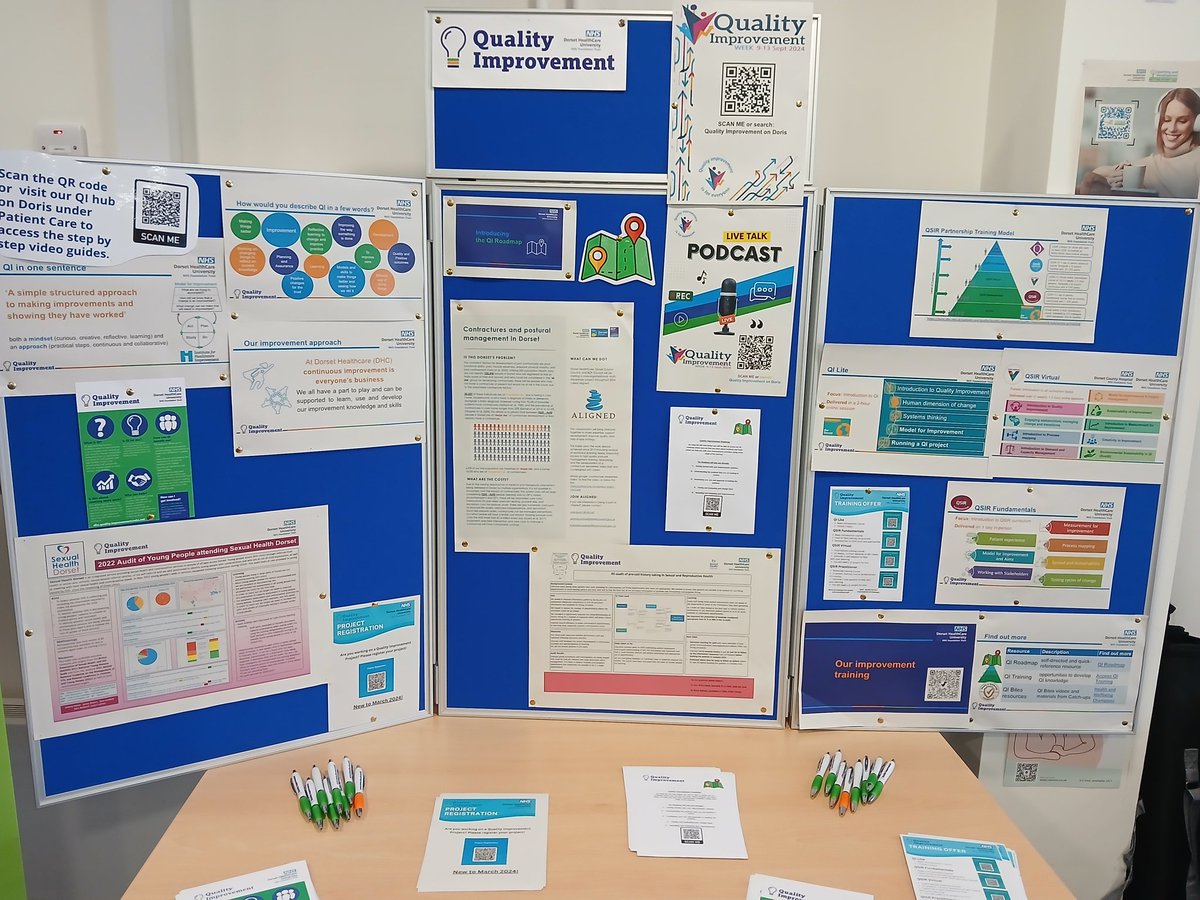 DorsetHealthQI's tweet photo. @DorsetHealth, are you ready for #QIweek!? We are ready for you! If you are visiting or working at Sentinel House today, come and find us in reception. You can also find all the QI week links by searching Quality Improvement on Doris. https://t.co/rtJXSjWaM7