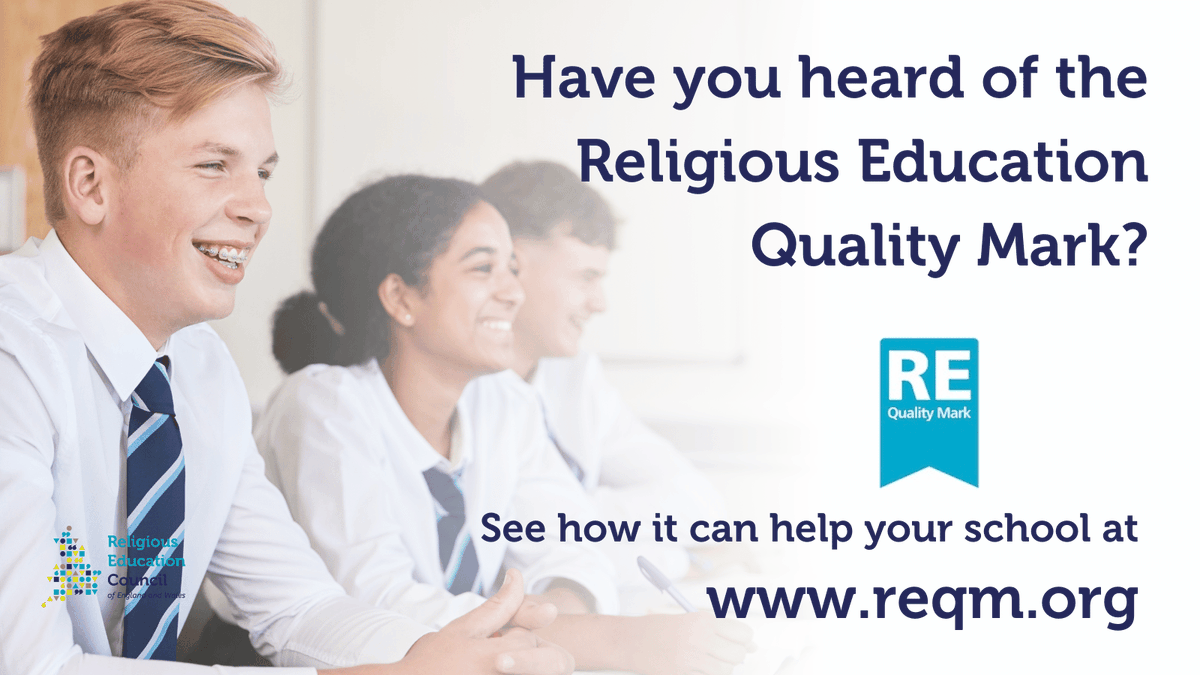 RECouncil's tweet photo. Have you heard of the Religious Education Quality Mark?

REQM can help you by:
Celebrating your school's high quality RE
Invigorating RE teaching practice and creativity
Raising the profile of RE in the school

Find out more about the REQM here:
https://t.co/JUfwyNGR4t https://t.co/sS3pPwlnPz