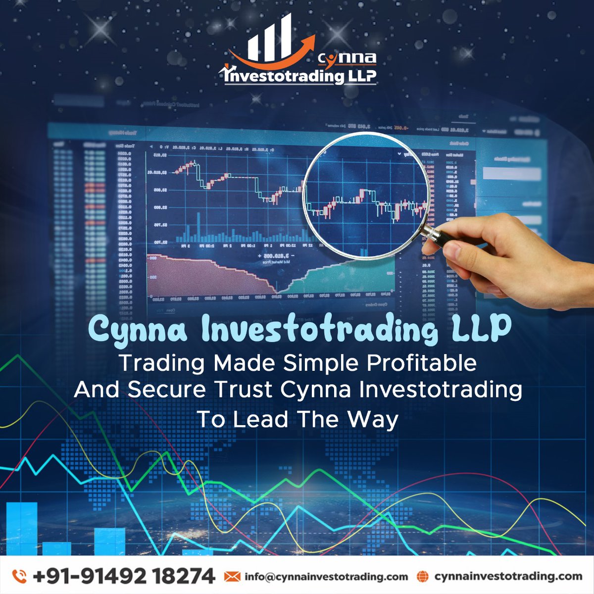 Cynnainvestollp's tweet photo. Cynna Investotrading LLP
Trading Made Simple Profitable And Secure Trust Cynna Investotrading To Lead The Way
*
Contact Us:- 9149218274 
Email us at:- info@cynnainvestotrading.com  
#CynnaInvestoTrading #FinancialTransformation #TradingAlgorithms #PathToWealth #InnovativeTrading https://t.co/xuweBluiTZ