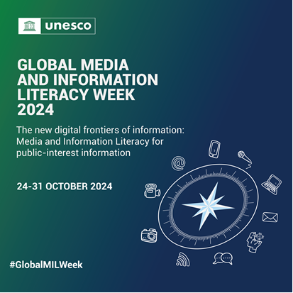 TawfikJelassi's tweet photo. 📢 Calling all partners: register your events for #GlobalMILWeek 2024!
 
Let’s showcase on our dedicated webpage our collective efforts to advance #MediaAndInfoLiteracy.
 
Join us in empowering communities worldwide! 🌍
 
 👉 Fill in the form: https://t.co/KafxF83rbv https://t.co/VIMhQ5fpcZ