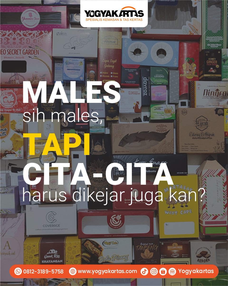 Males sih males, tapi cita-cita harus dikejar juga kan? 🤭

Pernah nggak sih ngerasa kayak gini? Lagi pengen rebahan aja, tapi tugas numpuk. Atau pengen keluar, tapi dompet lagi tipis 🤦‍♀️🤦‍♀️

Tapi ingat, setiap perjuangan pasti ada hasilnya.
Jadi, yuk semangat lagi!