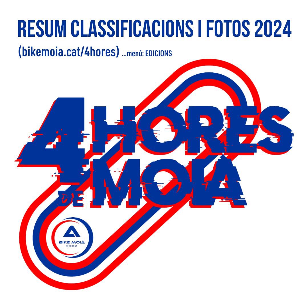 Molt bones de nou 🙋🏻‍♂️!!

Ja tenim a la nostra web (link a la bio) el resum del que va passar dissabte passat (fotos i classificacions) 😅

Ens veiem el 7 de setembre del 2024 al mateix lloc i hora!!

I si voleu formar part de la família Bike Moià, ens ho feu saber!!