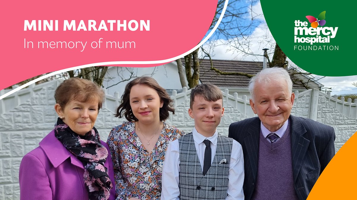 mercyfoundcork's tweet image. Join #TeamMercy for the Women’s Mini Marathon, Sept 22nd. A 5km route in central Cork. To support The @Mercycork, like Andrea Hoye taking part in memory of her mum Anna.‌

“This is our way of saying thank you for the care our mother received at The Mercy.”
mercyhospitalfoundation.ie/event/cork-min…