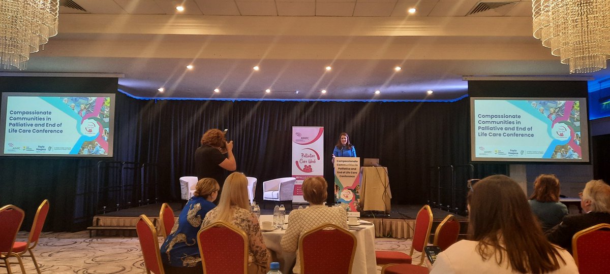 Starting the Compassionate Communities Conference <a href="/AIIHPC/">All Ireland Institute of Hospice & Palliative Care</a> #pallcare