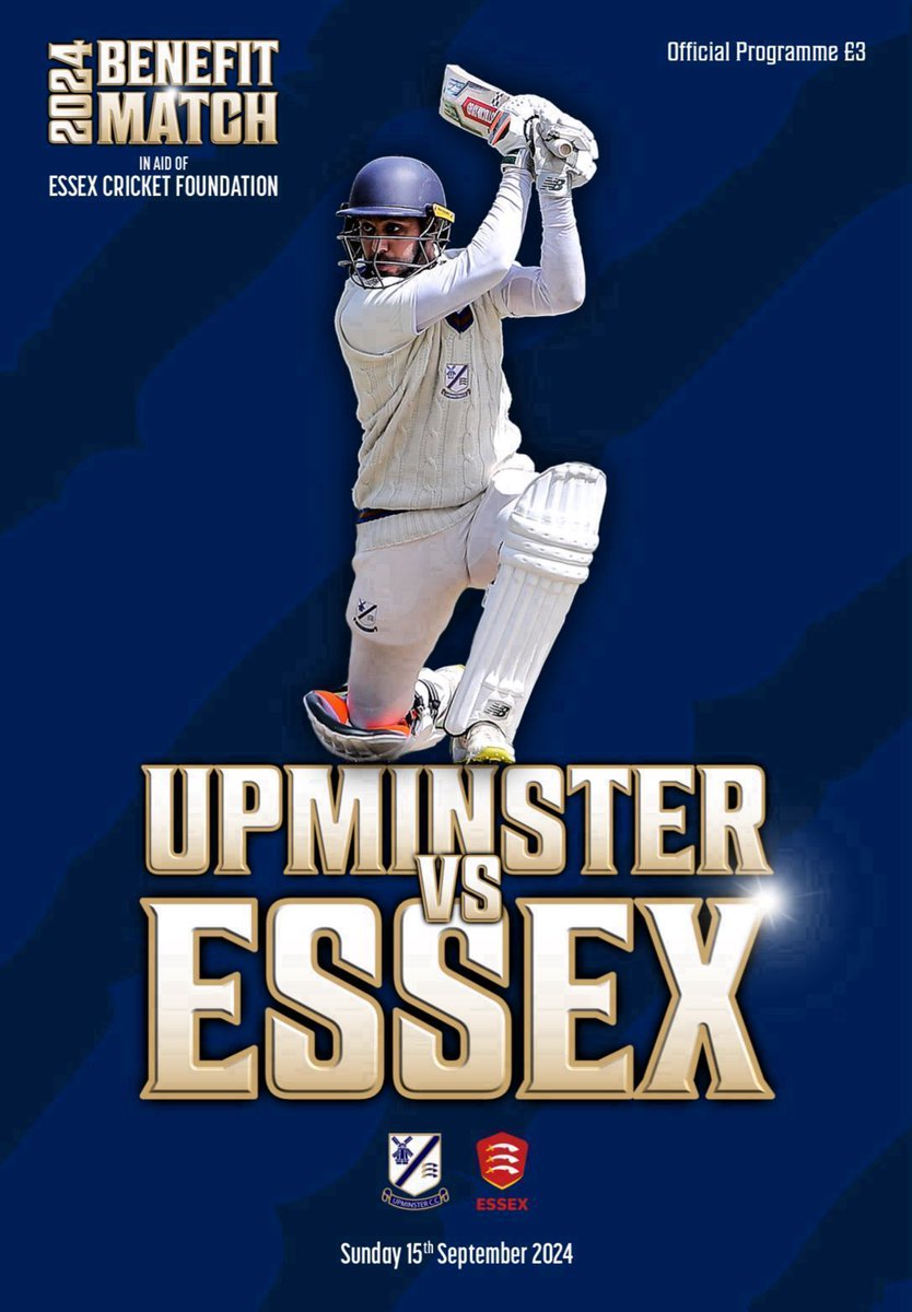 This year’s Benefit Match takes place this Sunday (15th) at Upminster Park. Events start at 9.30am with the Main Game commencing at 2.45pm.