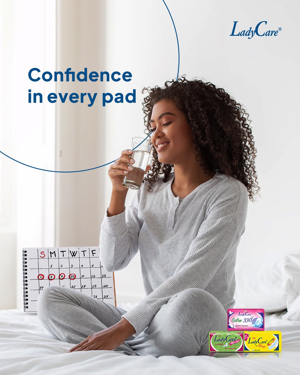 LadyCareNG's tweet image. No leaks, no worries. 

Trust LadyCare for the confidence you deserve, every single time! 💪

#LadyCareSanitaryPads 
#WeCare
#PeriodProtection