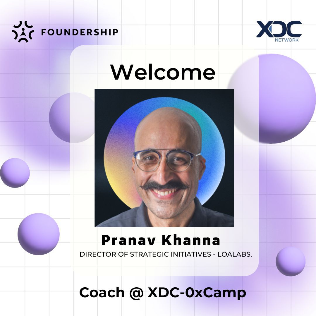 FoundershipHQ's tweet photo. π Foundership is thrilled to welcome Pranav Khanna (@checkfit) as a coach to @fandora_network, focusing on Web3 business fundamentals and growth at XDC-0xCamp! π Weβre excited for the game-changing insights youβll bring! π
#foundership #0xCamp #startupcoach #laolabs #fandora https://t.co/311mKpCqFH