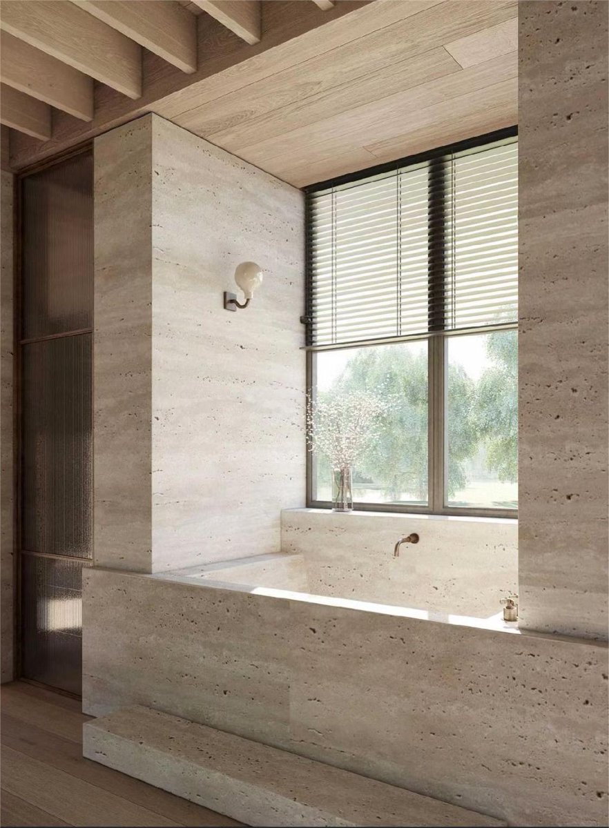 JuliaWa38494516's tweet image. Beige Travertine, its understated yet elegant appearance makes it a popular choice for a wide range of design applications. 😆

Commonly used for flooring, wall cladding, countertops, and decorative elements. 😮

#buildingstone #stairs #tiles #flooring #travertine #countertops