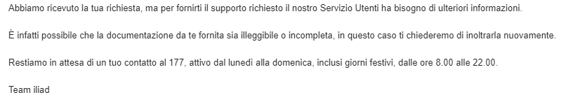 brusarp's tweet photo. @IliadItalia @benedettolevi Tadà!!!! Come volevasi dimostrare... CONTATTATEMI VOI SE C'È QUALCOSA CHE NON VA!!! Ho già lasciato un altro numero almeno 3 volte!!! https://t.co/K1hchmUGRV