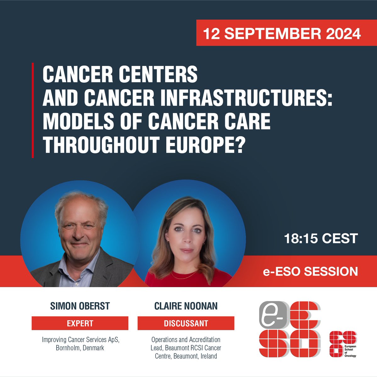 ESOncology's tweet photo. Are you interested in understanding how cancer centers and infrastructures are evolving across Europe?
Join our exclusive e-session!
๐งโ๐ป Follow via: https://t.co/G8OePNzQjg
#ESOncology #ESOexperience #oncology #oncologyeducation #careerdevelopment https://t.co/AgX0rC57oC