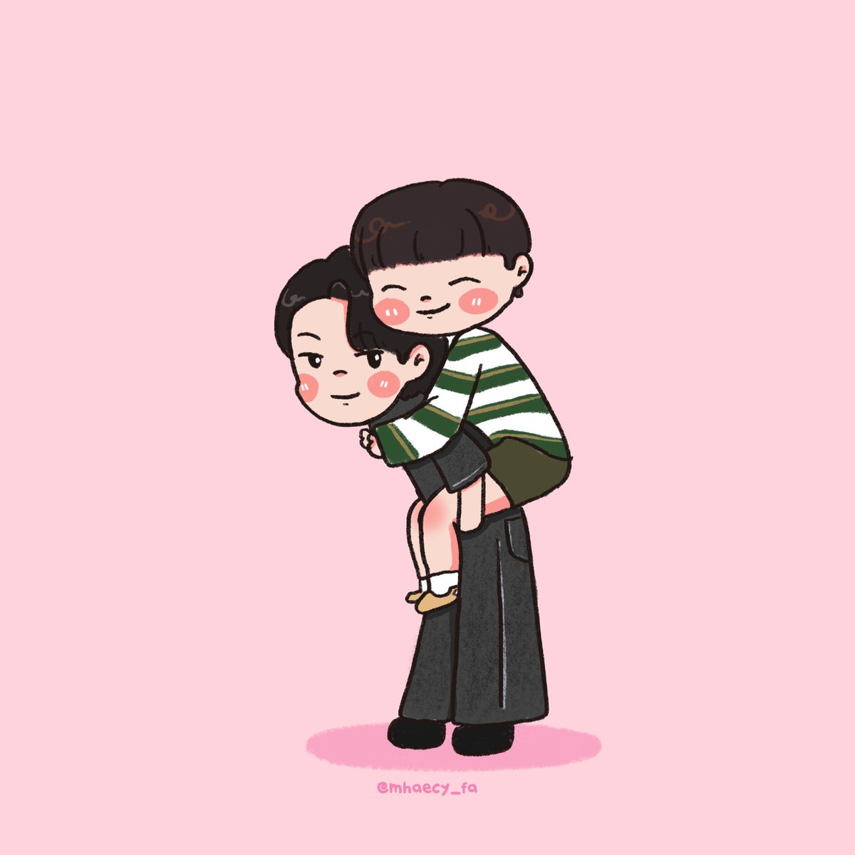 mhaecy_fa's tweet photo. Clingy boyfriends 💗💕💖

#TheTraineeSeriesEP11
#OffGunfanart #ออฟกัน https://t.co/CCpHXB4Snc