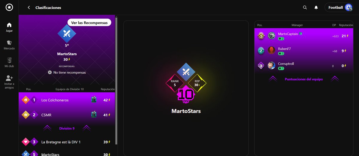 We are growing!! Join us 👉sorare.com/football/play/… 
#sorare #FantasyFootball