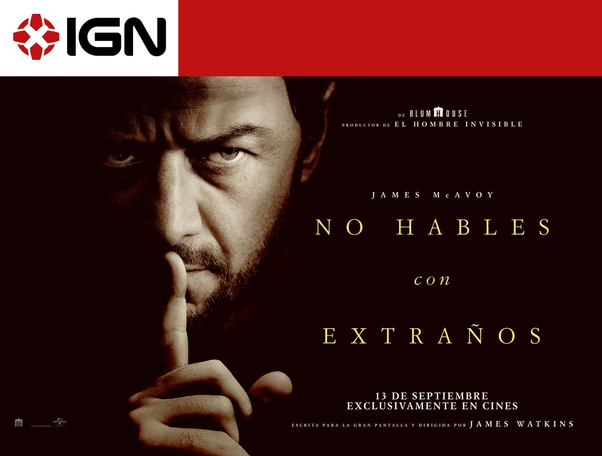 ¡#NoHablesConExtraños se estrena exclusivamente en cines este 13 de septiembre! Y para celebrarlo, tenemos sorteo 😉

🎟️ Hay 5 entradas dobles en juego para ver este thriller psicológico de <a href="/blumhouse/">Blumhouse</a> desde su estreno en cines, ¿participas?

🔸Haz RT a este post
🔸Menciona con el