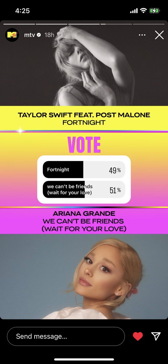 SwiftieLR's tweet photo. WE ARE LOSING. SWIFTIES GO VOTE! AND USE ALL UR INSTA ACCOUNTS (fan accounts & personal!!!!) LETS MAKE IT TO THE FINAL ROUND AT LEAST!!!!!!
#VMAs #taylurking
#VMA #forafortnight #fortnight #taylorswift #swiftie #swifties #taylorswift #TSTTPD #fortnightmusicvideo #songofthesummer #vmas2024 #2024vmas #postmalone #taylornation #taylorswift13 #taylornation13