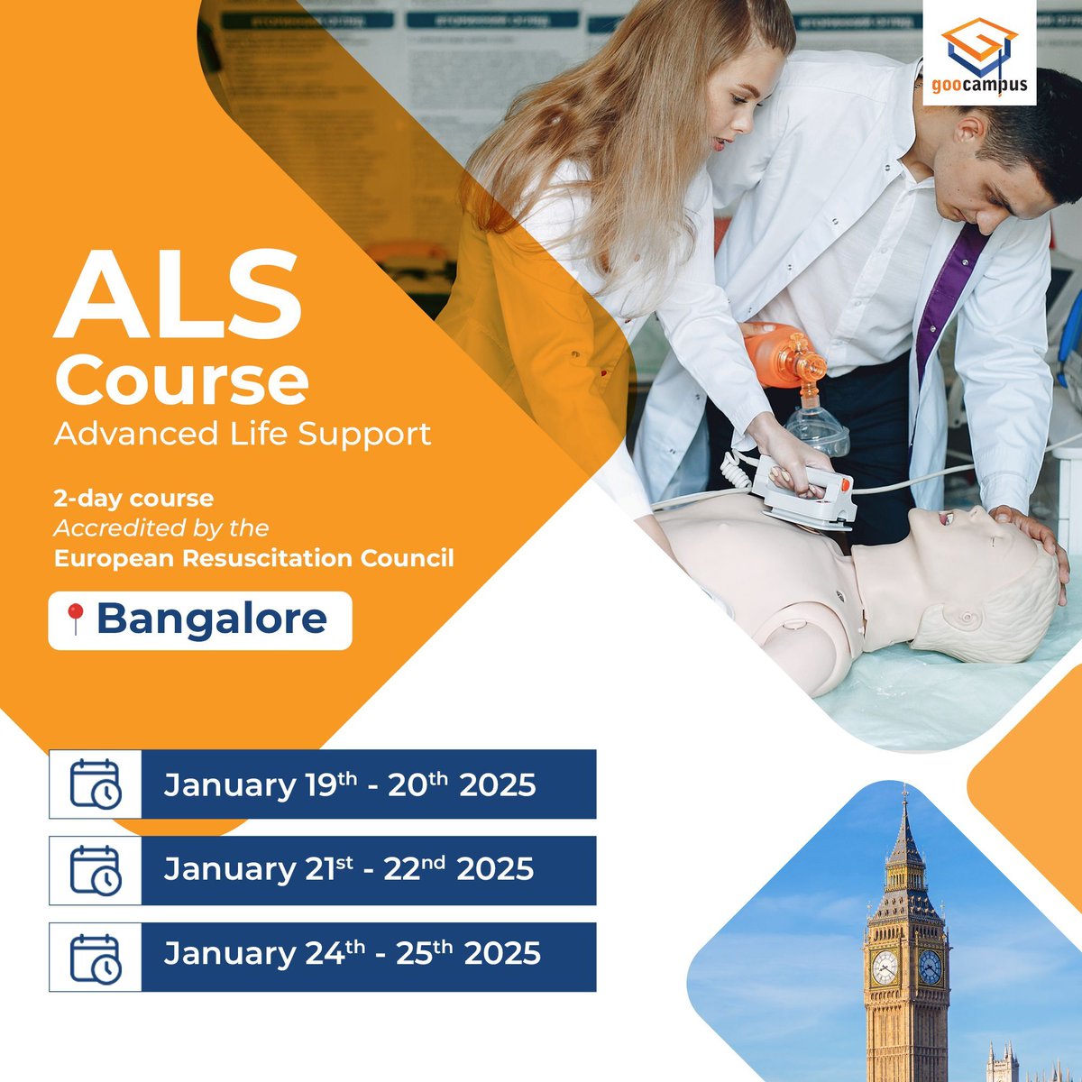 goocampus_in's tweet image. Master lifesaving skills with our Advanced Life Support course in Jan 2025 batch
Spots are limited, so register now to secure yours! ⏱️
📍 Bangalore
🟢 Register here- lu.ma/advanced-life-… 

#als #ALScourse #advancedlifesupport  #doctors #PGinUK #PLAB #plabpathway #ERCapproved