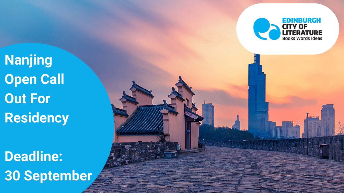 City of Literature (@edincityoflit) on Twitter photo Nanjing <a href="/UNESCO/">UNESCO 🏛️ #Education #Sciences #Culture 🇺🇳</a> City of Literature is offering six residencies in 2024 to #writers, #poets and #translators from all UNESCO Cities of Literature.
That includes Edinburgh - deadline: 30 Sept!
Full details: cityofliterature.com/nanjing-city-o… Nanjing <a href="/UNESCO/">UNESCO 🏛️ #Education #Sciences #Culture 🇺🇳</a> City of Literature is offering six residencies in 2024 to #writers, #poets and #translators from all UNESCO Cities of Literature.
That includes Edinburgh - deadline: 30 Sept!
Full details: cityofliterature.com/nanjing-city-o…