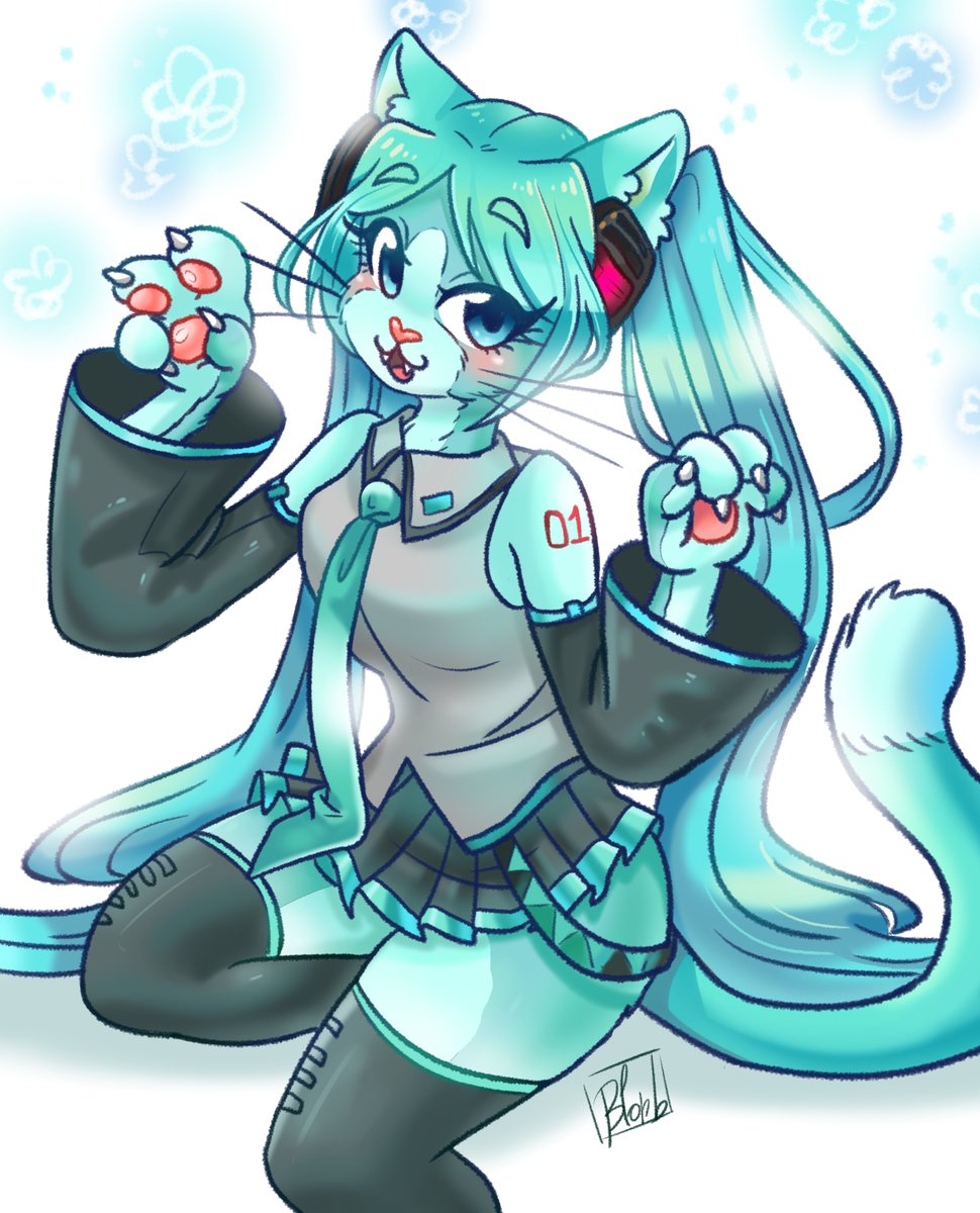 Kitty Miku says Meow 🐱