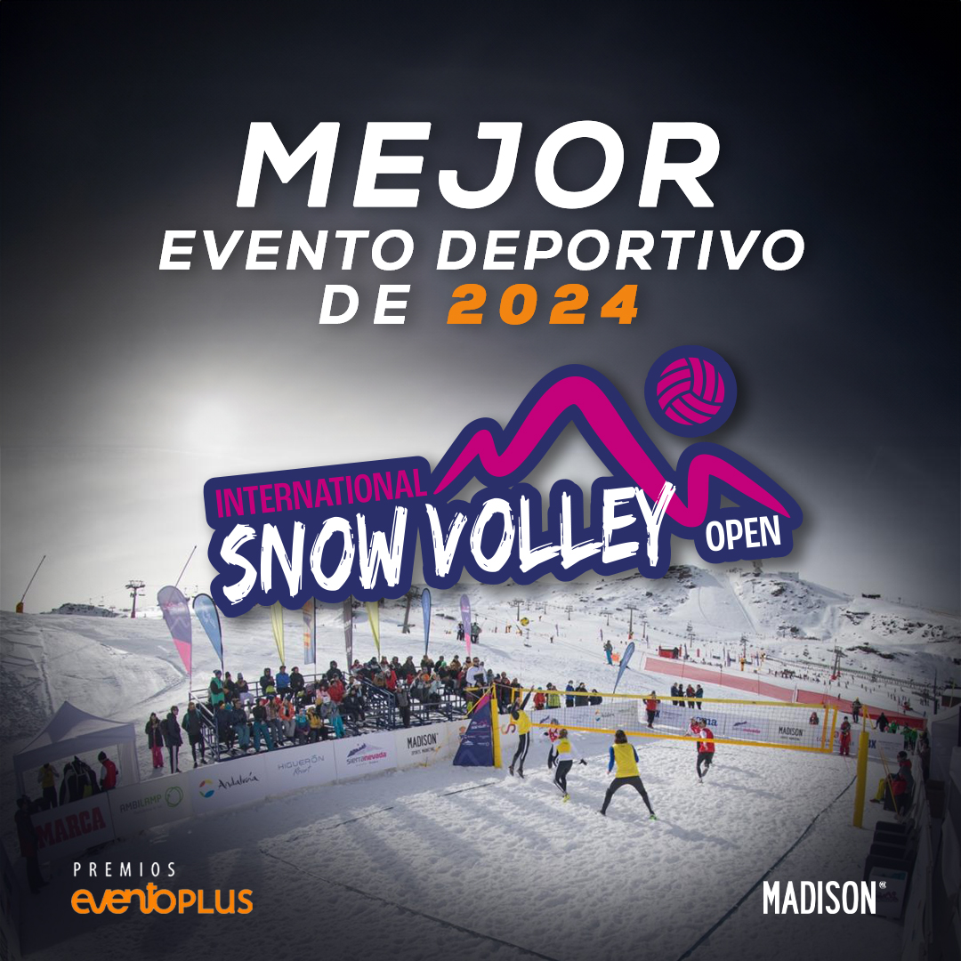 SportsMadisonMK's tweet photo. El International Snow Volley Open finalista al mejor evento deportivo del año 🏆

👉 XIX edición de los Premios @grupoeventoplus 

🔝 El evento consolida un año más a Madison como una empresa de referencia en el sector eventos

#PremiosEventoPlus2024 https://t.co/agpENs09hI