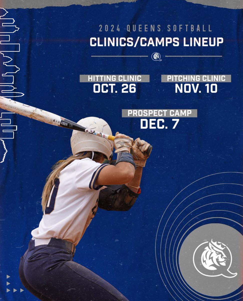 It’s ⏰ we delivered!! 🗓️
Here’s your upcoming CAMP DATES for QUSB ⬇️⬇️⬇️

Hitting Clinic : OCTOBER 2️⃣6️⃣

Pitching Clinic : NOVEMBER 1️⃣0️⃣

Winter Prospect Camp : DECEMBER 7️⃣

#FTFR #QUeenCity