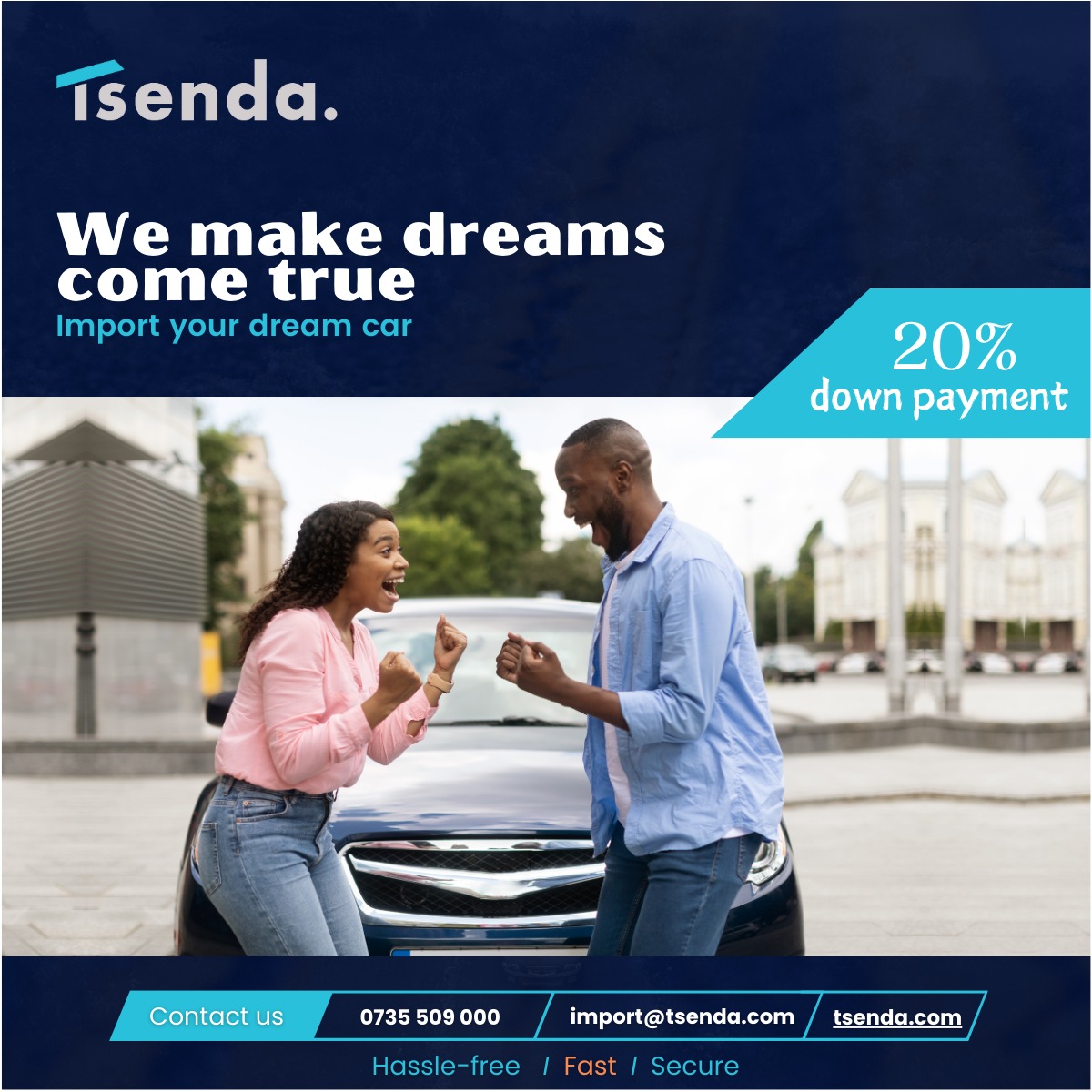 TsendaMotors's tweet photo. NO MORE stress about car imports when Tsenda has you covered? Here’s how we help:

Identify your Dream Car✅
Paperwork Done ✅
20% deposit ✅
Insurance coverage ✅
Full import service ✅
Let’s get you driving! 
🚗💼 #CarImportSimplified #TsendaExperience #MotorVehicleFinancing https://t.co/J0gcMtWkYH