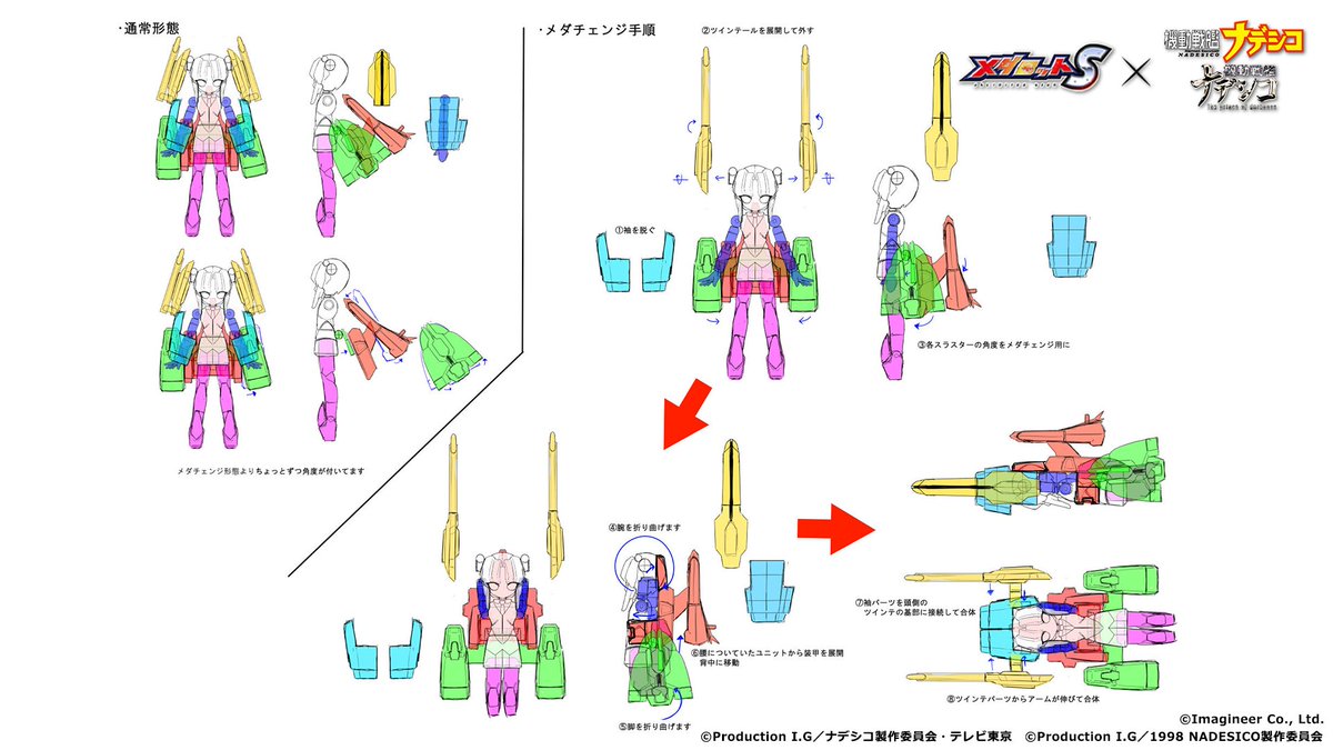 medarot_S's tweet photo. #メダロットS × #機動戦艦ナデシコ 、コラボ開催中！

「ルリ＆ナデシコ」モチーフメダロット「ホシノナデシコ」の、貴重な設定画を大公開📢
デザインは、さんぼんづの先生に担当していただきました。

ガチャは【9/12(木)14:59】まで！まもなく終了なので、お見逃しなく👀 https://t.co/NOHGmvMVzt