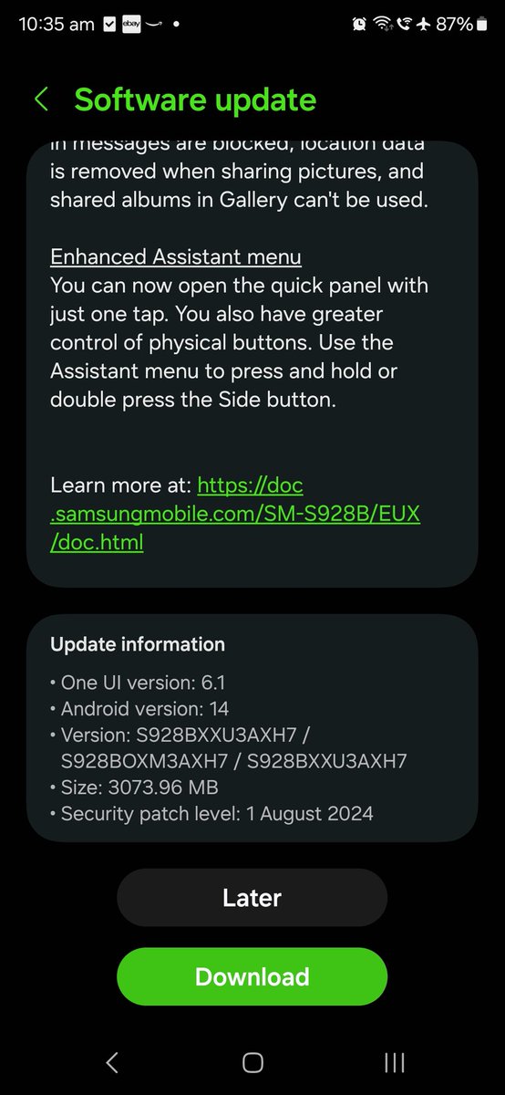 Wvisioncreation's tweet image. Am I the only one who hasn&apos;t received the update yet🤣? 🇪🇺🇺🇸🇮🇳 

#GalaxyS24Ultra #OneU6.1.1
#softwareupdate #waitingpatiently