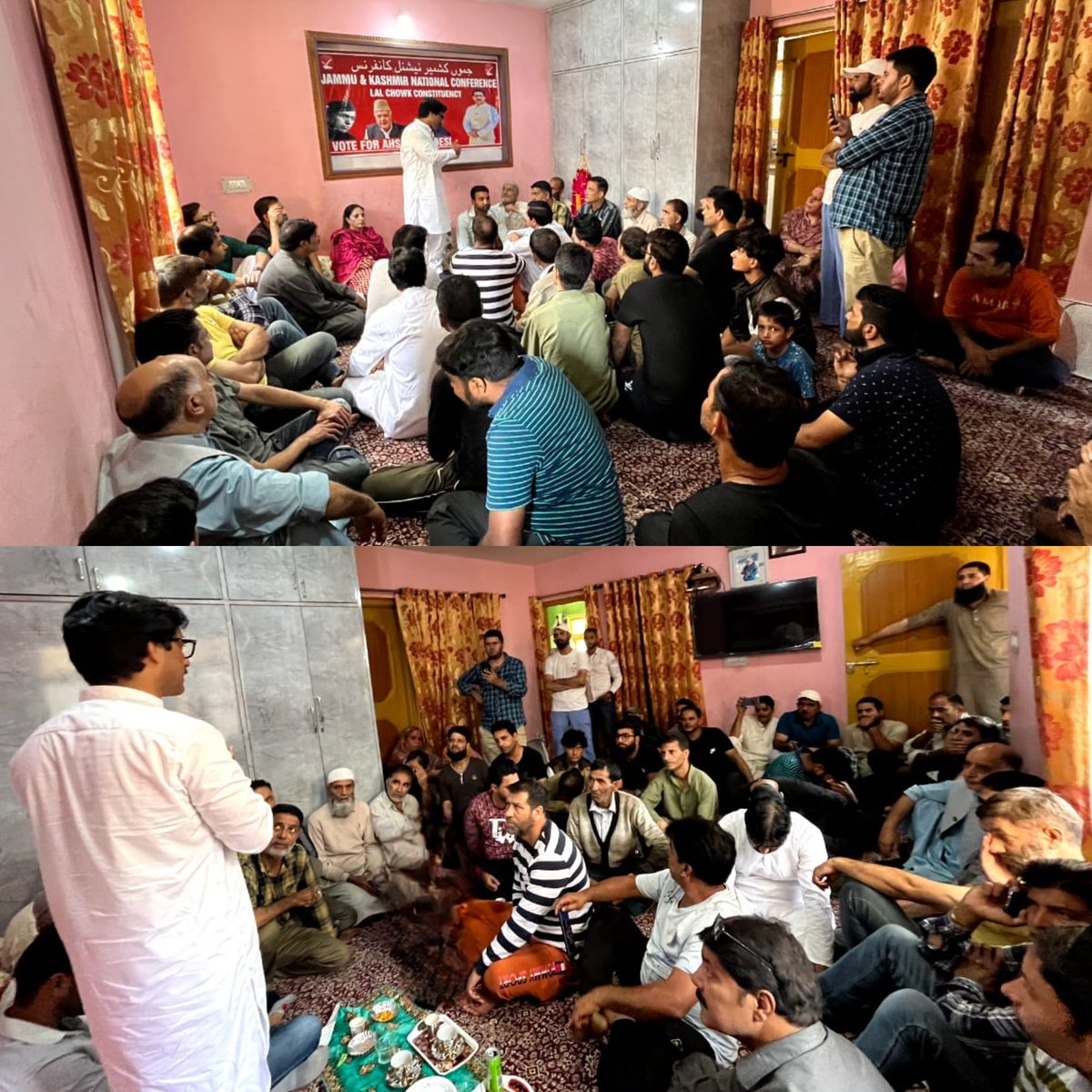 ahsanpardesi's tweet image. On going campaign trail for assembly election in Lal chowk Constituency
#Ikhrajpora 
#publicoutreach 
#committedtoserve
#committedtowin
#halhehalhai
#missionzamanathzabdh