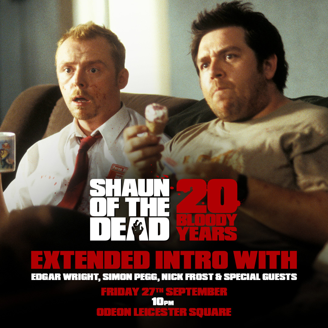 Complete Fiction Pictures (@fictioncomplete) on Twitter photo We’ll fry the gold for a little longer… as we’ve added another screening with an extended intro with <a href="/edgarwright/">edgarwright</a>, <a href="/simonpegg/">Pegg News</a>, <a href="/friedgold/">Jonathan Dryden</a> and special guests at 10pm, Friday 27th Sept at Odeon Leicester Square! Tickets on sale today at 5pm. #ShaunoftheDead app.powster.com/universalstudi… We’ll fry the gold for a little longer… as we’ve added another screening with an extended intro with <a href="/edgarwright/">edgarwright</a>, <a href="/simonpegg/">Pegg News</a>, <a href="/friedgold/">Jonathan Dryden</a> and special guests at 10pm, Friday 27th Sept at Odeon Leicester Square! Tickets on sale today at 5pm. #ShaunoftheDead app.powster.com/universalstudi…