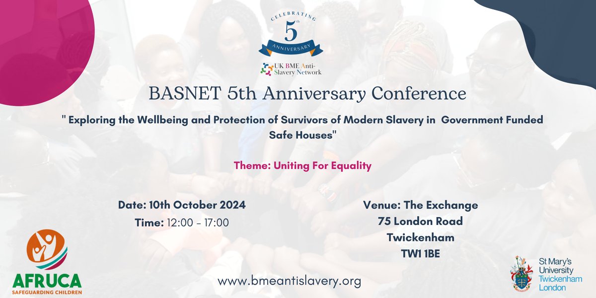 Register to join us at this important conference. We have amazing speakers and panelists confirmed. Register: 👇
buytickets.at/basnet/1328936

Survivors should use the link below for BASNET to sponsor your travel expenses 👇
forms.gle/orXm69sDJyemRn…