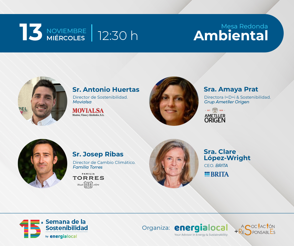 📢Desvelamos quiénes serán las empresas que formarán parte de las mesas redondas de nuestra 15a #SemanaDeLaSostenibilidad.

🔗Si quieres conocer qué iniciativas han desarrollado estas empresas, no dudes en inscribirte al evento anual de referencia en RSC: semanarsc.org/inscripcion-se…