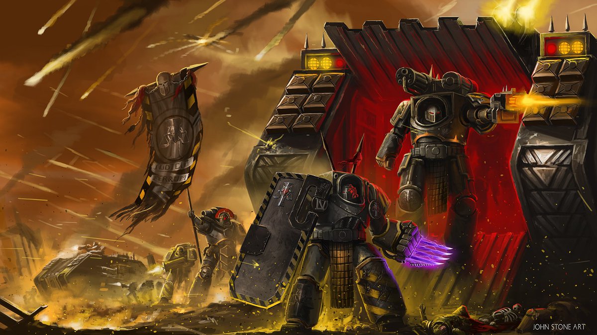 Painted for warsmith_timothicus on Instagram of his custom warband the Iron Judges. 

I hope you like it! 

#warhammer40k #digitalart #johnstoneart