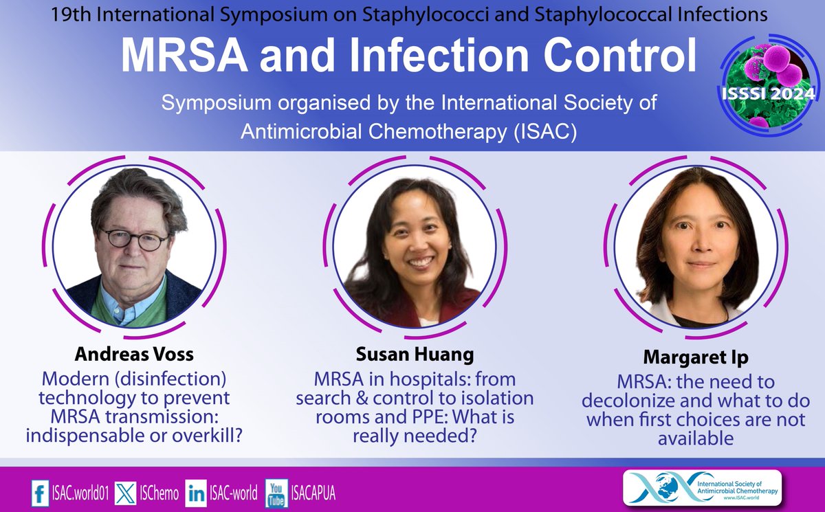 ISAC_world's tweet photo. 🌟MRSA &amp; Infection Control | On Demand🌟

Watch the ISAC symposium on MRSA and Infection Control from the 19th International Symposium on Staphylococci and Staphylococcal Infections (ISSSI) which was held in Perth, Australia.

Watch now⬇
https://t.co/DDs5sYOoed

#MRSA #Saureus https://t.co/jsVgj5QMlx