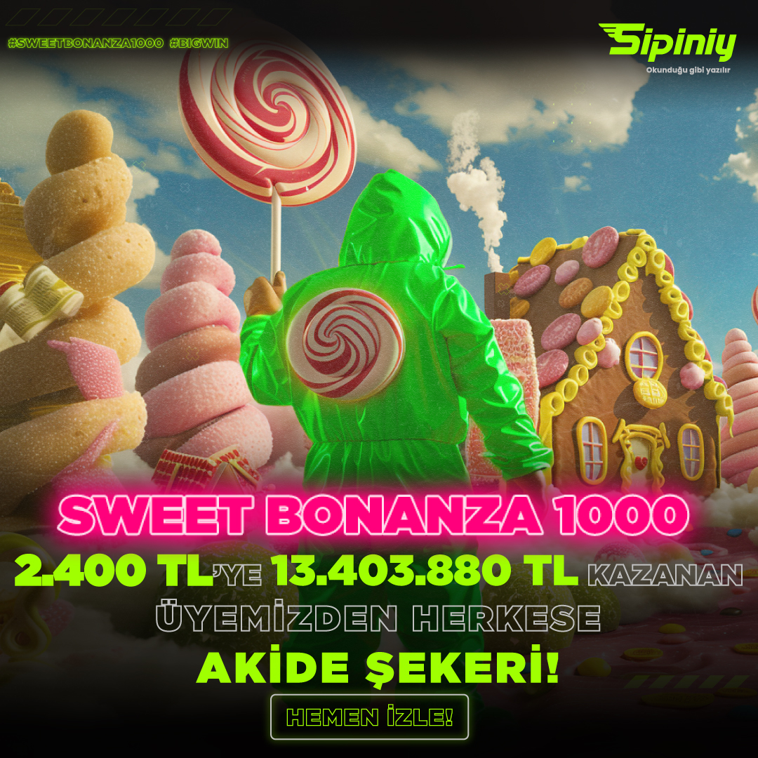 🔥🍭HAFTAYA REKOR KAZANÇLA BAŞLIYORUUZ🎉

💰2.400 TL bete toplam 13.403.880 TL kazanan ☢️1*****82 üyemizi gönülden tebrik ediyoruz💚👏

💰Muhteşem kazancı hemen izle: 
🎬Replay: fkivsk.hrqhregkxq.net/vIspx8vIoe

🔗Güncel Giriş: spn.bio/tx