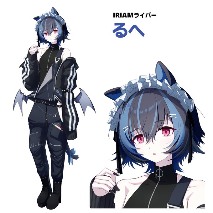 Vライバーるへさんの立ち絵制作をさせていただきました。 