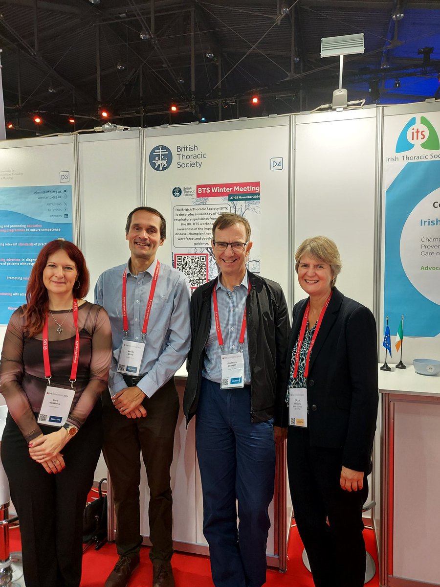 The BTS team is at the ERS Congress in Vienna. Come along to the World Village at Stand D4 and say hello. #ERSCongress