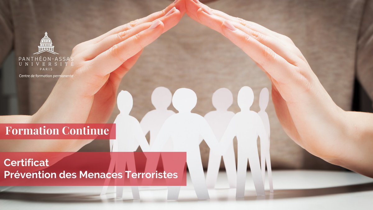 🚨CERTIFICAT🚨

C'est la rentrée au CFP!
Notre certificat Prévention des Menaces Terroristes <a href="/AssasUniversite/">Panthéon-Assas université</a>  ouvre de nouvelles dates.

📅 Durée des études: 2 jours, 11 et 12 octobre
🔗 Pour plus d'informations👉cfp.assas-universite.fr/fr/formations/…

 #sécurité #antiterrorisme #assasuniv