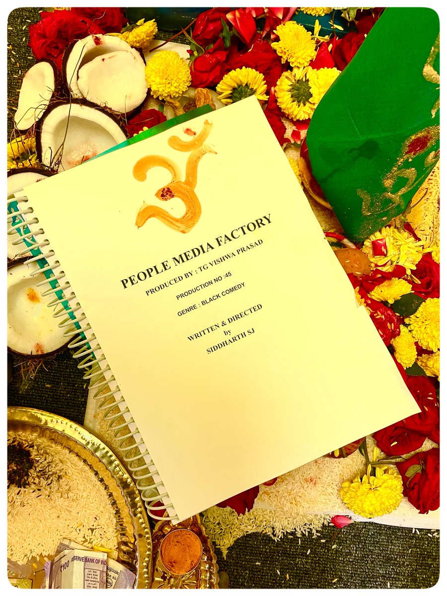 People Media Factory (@peoplemediafcy) on Twitter photo Dark humor is brewing β³...
<a href="/peoplemediafcy/">People Media Factory</a>βs #ProductionNo45 script work Pooja commenced on the auspicious day of #VinayakaChaturthi β¨
π°by <a href="/vishwaprasadtg/">Vishwa Prasad</a>
βοΈ&π¬ by #SiddharthSJ
<a href="/vivekkuchibotla/">Vivek Kuchibhotla</a> #KrithiPrasad #VandanaPrasad Dark humor is brewing β³...
<a href="/peoplemediafcy/">People Media Factory</a>βs #ProductionNo45 script work Pooja commenced on the auspicious day of #VinayakaChaturthi β¨
π°by <a href="/vishwaprasadtg/">Vishwa Prasad</a>
βοΈ&π¬ by #SiddharthSJ
<a href="/vivekkuchibotla/">Vivek Kuchibhotla</a> #KrithiPrasad #VandanaPrasad