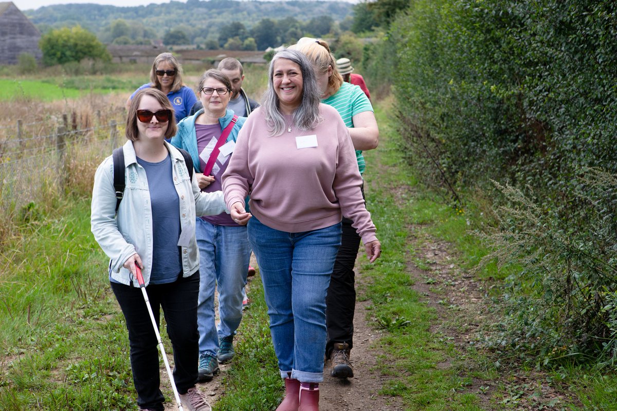 FarmWoodoaks's tweet photo. Grateful to @watfordblind Centre for being our guides on Saturday.  Working with us to create events that remove barriers to countryside access for those with any level of visual impairment.

We've a lot to learn &amp; do. Working with this team made us want to do better 💫 https://t.co/5R0PmFaLt1