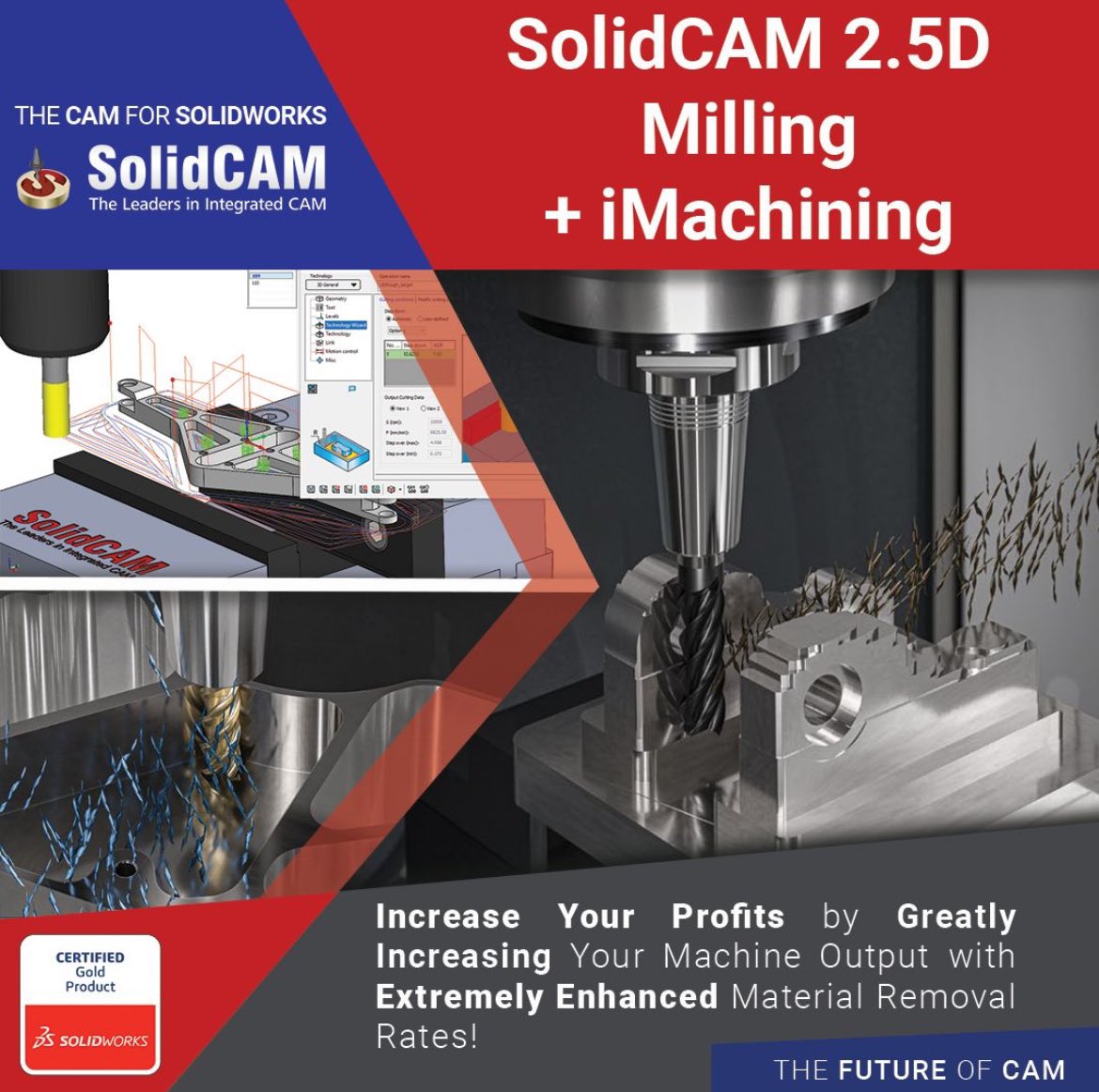 SolidCAMUK's tweet image. Talk to @SolidCAMUK about your #3Axis requirements today! 70% &amp;amp; more Machining Time Reduction. Slash Your Tooling Costs – 5 Times longer Tool Life. Speeds &amp;amp; Feeds Wizard Guarantees First Part Success. Tel: 01226 241744, Email: info@solidcamuk.com. #iMachining #SolidCAM #CADCAM