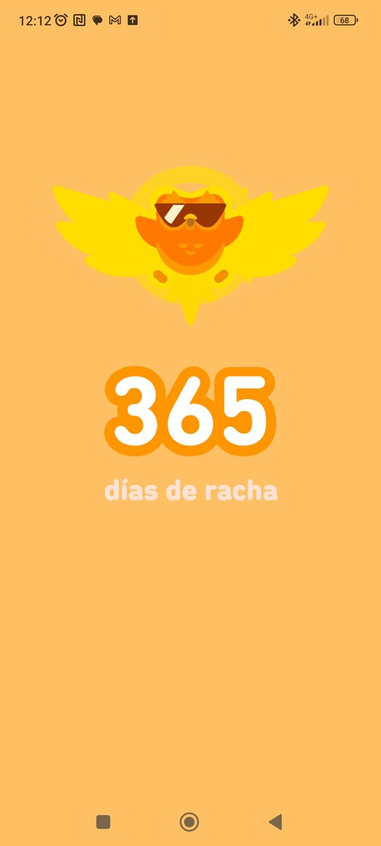 Hoy hago 1 año de racha en el Duolingo jeje