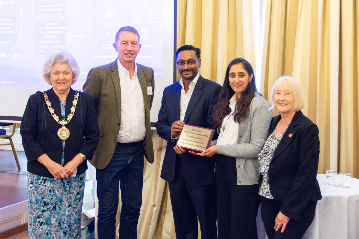 SharonToora's tweet image. An amazing event organised by @SADSUK celebrating the 1st year anniversary of the #ICC clinic and Arrhythmia service @EssexCTC. A real privilege to be involved and to hear moving patient testimonials. Attended by the CEO and Mayoress of Chelmsford! Thank you to all at @SADSUK