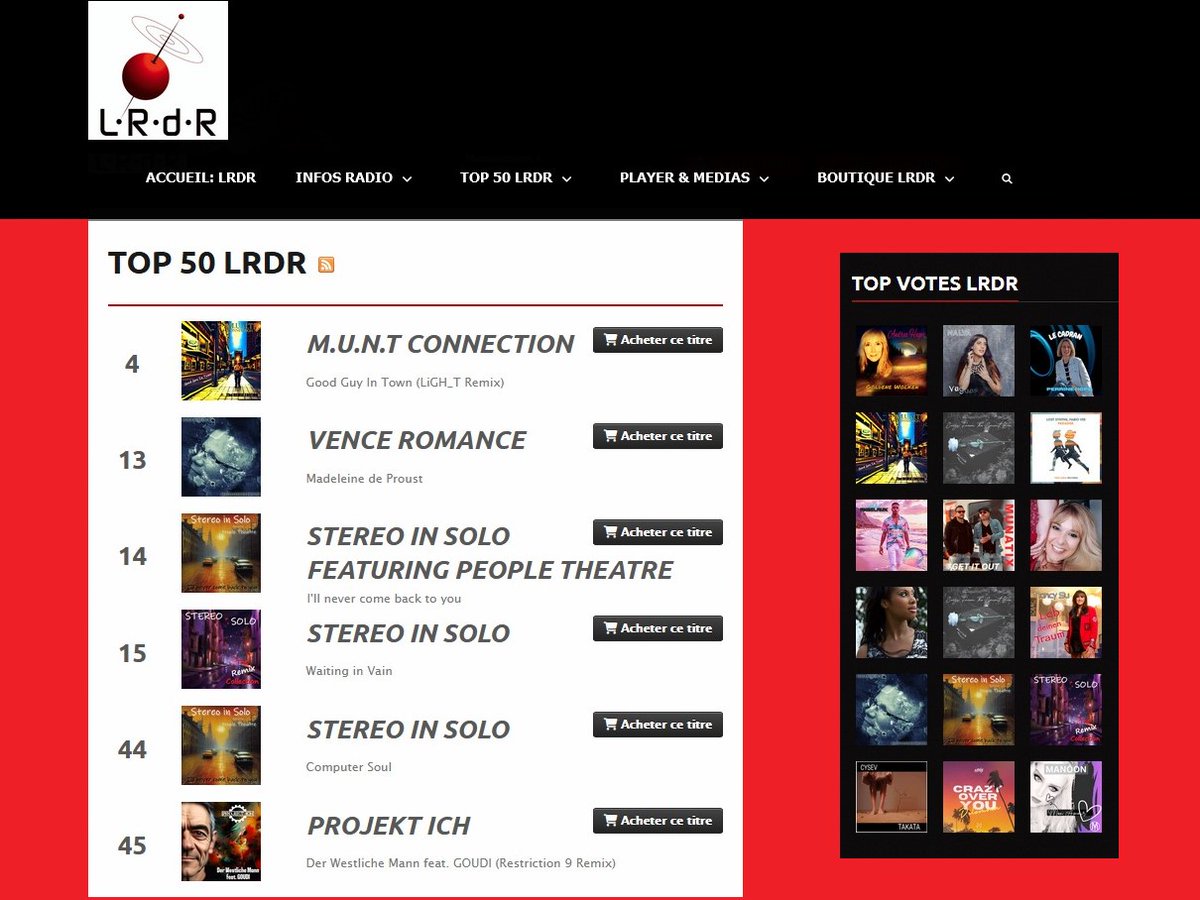 MuntConnection (@munt_connection) on Twitter photo ⚡️LRdR Top 50 08/09/24⚡️
lrdr.radioweb.co/top50
#4 - <a href="/Munt_Connection/">MuntConnection</a> RMX <a href="/L_iGH_T/">L_iGH_T</a>
youtube.com/watch?v=lKZUoA…
<a href="/venceromance/">Václav Šimána (Vence Romance)</a>
#ProjektIch
<a href="/munatix_music/">Munatix</a>
<a href="/JasperSmmer/">Jasper</a>
<a href="/sayn_u/">u-sayn</a>
<a href="/mtl_bar/">Benjamin Russell</a>
@FonzTramontano
<a href="/arpraxis/">arpraxis</a>
<a href="/clubparadise/">boydlongfellow</a>
<a href="/KENTZOOfficiel/">Kent-Zo</a>
<a href="/MariahChristie/">Mariah Christie</a>
<a href="/Manukeen/">Manukeen</a>
<a href="/stereo_in_solo/">STEREO in SOLO</a> ⚡️LRdR Top 50 08/09/24⚡️
lrdr.radioweb.co/top50
#4 - <a href="/Munt_Connection/">MuntConnection</a> RMX <a href="/L_iGH_T/">L_iGH_T</a>
youtube.com/watch?v=lKZUoA…
<a href="/venceromance/">Václav Šimána (Vence Romance)</a>
#ProjektIch
<a href="/munatix_music/">Munatix</a>
<a href="/JasperSmmer/">Jasper</a>
<a href="/sayn_u/">u-sayn</a>
<a href="/mtl_bar/">Benjamin Russell</a>
@FonzTramontano
<a href="/arpraxis/">arpraxis</a>
<a href="/clubparadise/">boydlongfellow</a>
<a href="/KENTZOOfficiel/">Kent-Zo</a>
<a href="/MariahChristie/">Mariah Christie</a>
<a href="/Manukeen/">Manukeen</a>
<a href="/stereo_in_solo/">STEREO in SOLO</a>